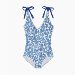 Summersalt Women's "Tie Blackflip" Floral One Piece Swimsuit